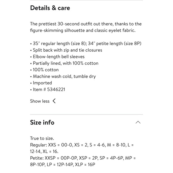 J. CREW Flutter Sleeve Eyelet Shift Dress Black Size 8 - Picture 2 of 5